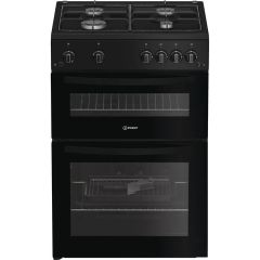 Indesit IDG6GB 60cm Gas Double Oven Cooker