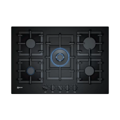 Neff T27CS59S0 N70 75cm Tempered Glass Gas Hob