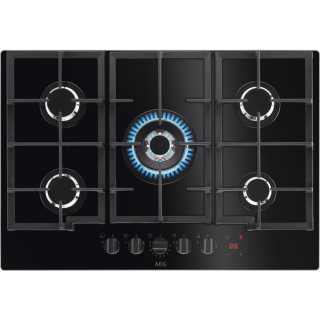 AEG HKB75450NB 74cm Gas Hob - Black