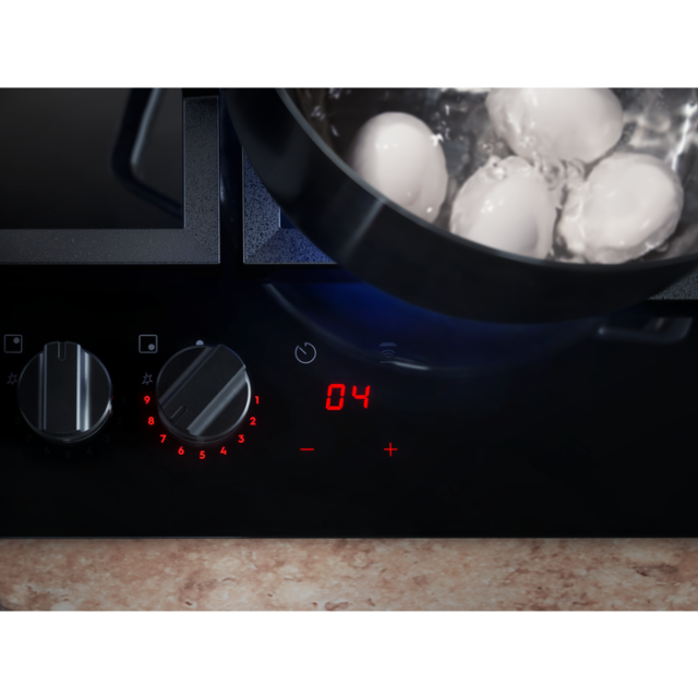 AEG HKB75450NB 74cm Gas Hob - Black