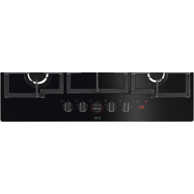 AEG HKB75450NB 74cm Gas Hob - Black