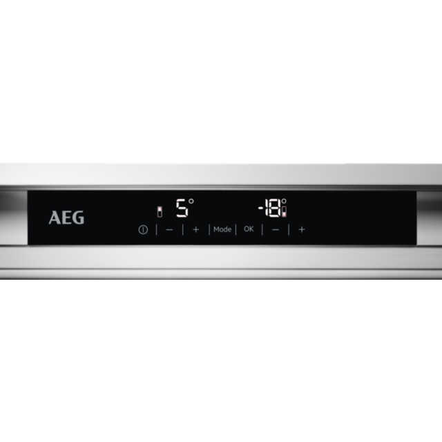 AEG SCE818F6NS 54cm TwinTech No Frost Built-In Fridge Freezer - White