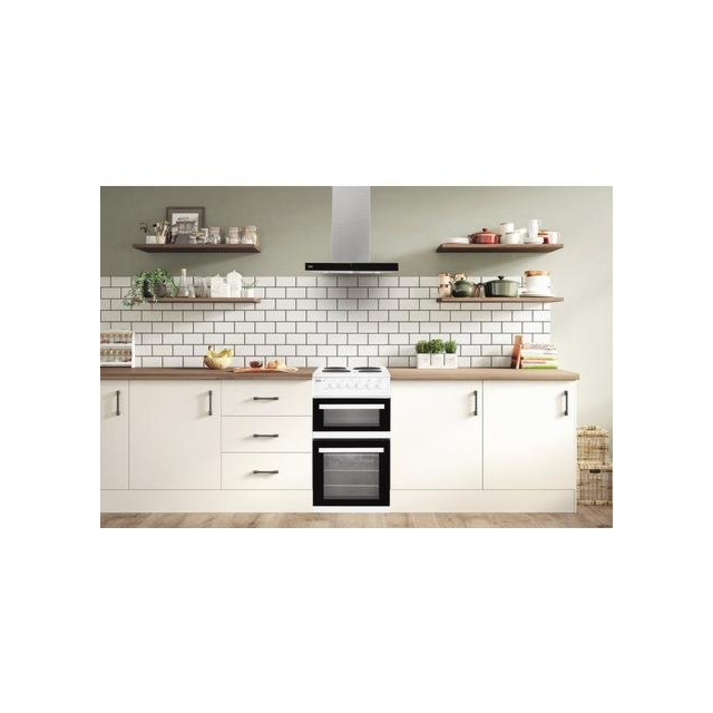 Beko EDP503W 50cm Electric Double Oven with Grill Cooker - White