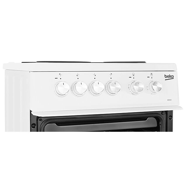 Beko KD531AW 50cm Twin Cavity Electric Cooker