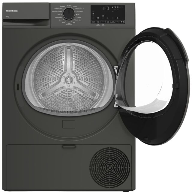 Blomberg LTA18321G 8kg Heat Pump Tumble Dryer - Graphite
