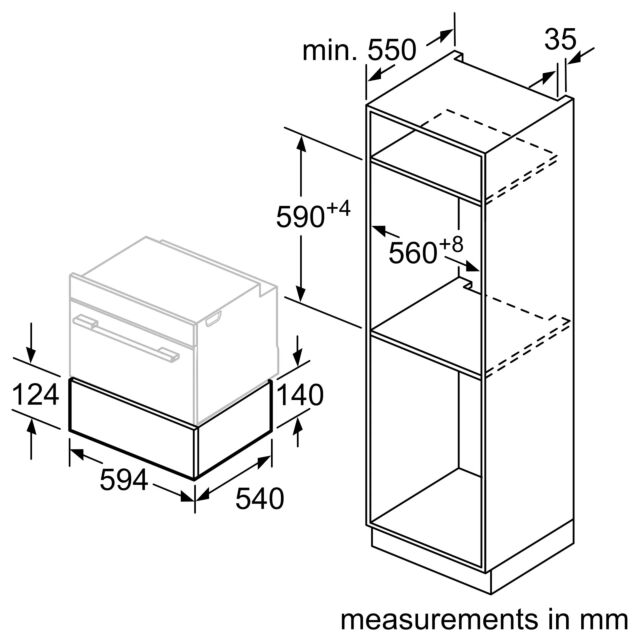 Bosch BIC510NS0B Warming Drawer