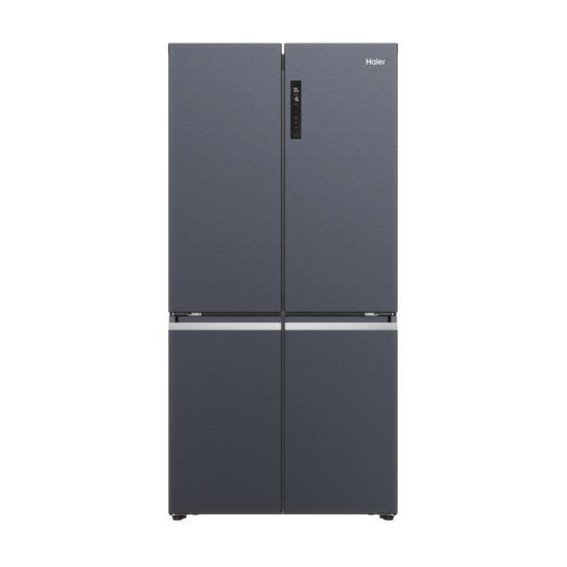 Haier HCR5919ENMB Multi Door Fridge Freezer Cube 90 Series 5, No Frost, Brushed Black