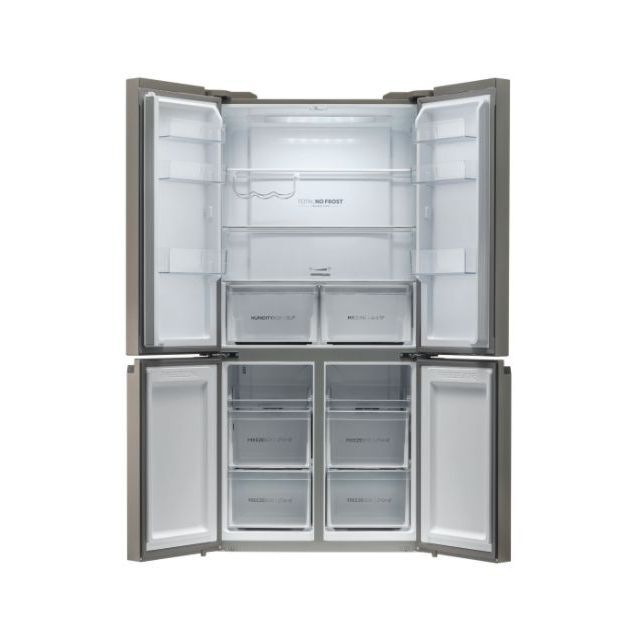 Haier HCR5919ENMM Multi Door Fridge Freezer Cube 90 Series 5, No Frost, Inox