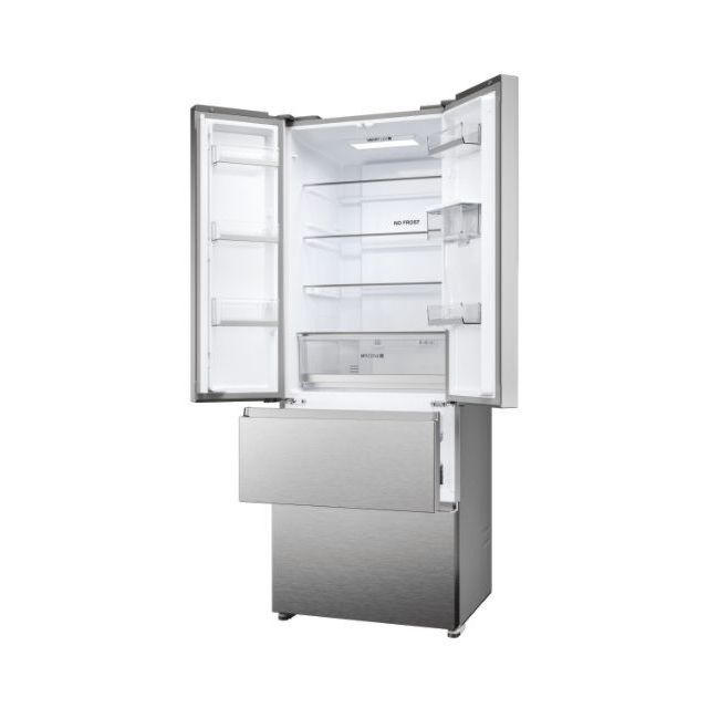 Haier HFR5719EWMP Multi Door Fridge Freezer, No Frost, Inox