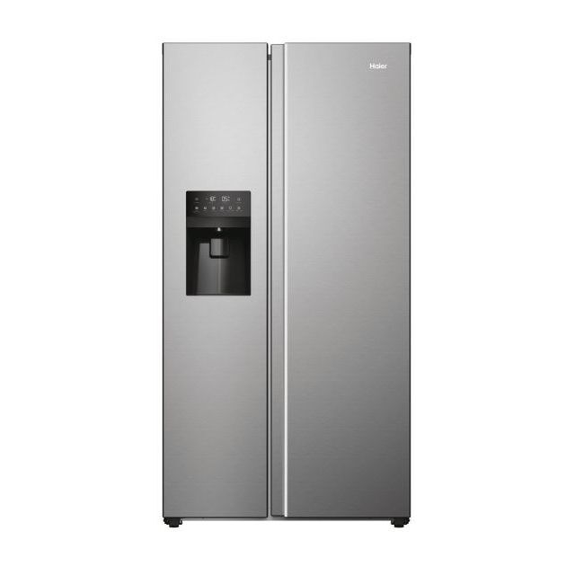 Haier HSR5918DIMP American Style Fridge Freezer, No Frost, Inox