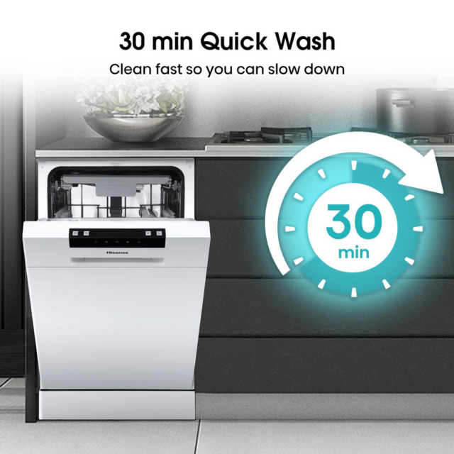 Hisense HS523E15WUK Slimline Dishwasher 10 Place Settings
