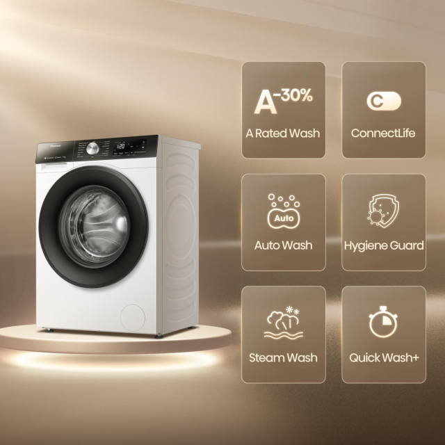 Hisense WF3S9043BW3 9kg 1400 Spin Washing Machine