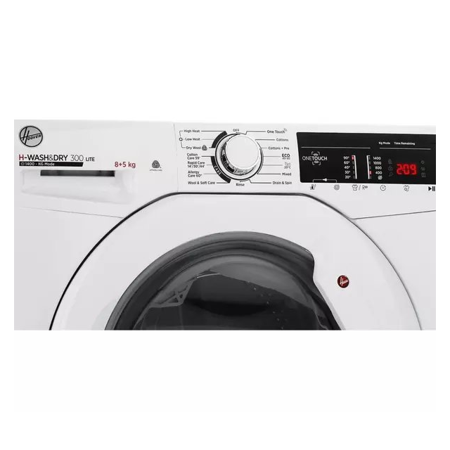 Hoover H3D496TE/1-80 9kg/6kg 1400 Spin Washer Dryer - White
