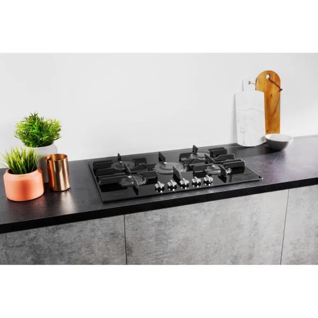 Hotpoint FTGHG751DHBK 75cm Gas Hob - Black