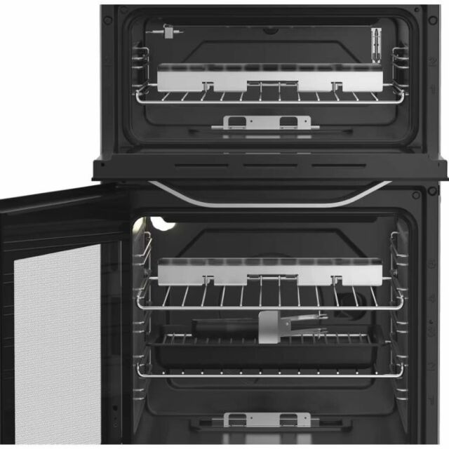 Hotpoint HDG5GCX 50cm Gas Double Oven Cooker