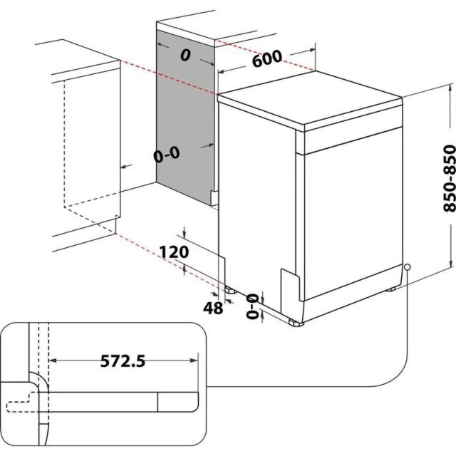 Hotpoint HFC3C26WCXUKN Dishwasher - Inox - 14 Place Setting