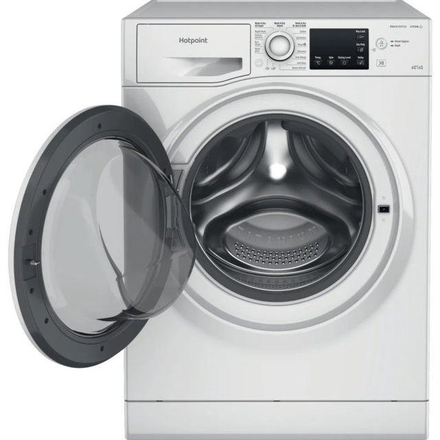 Hotpoint NDB8635WUK 8kg/6kg 1400 Spin Washer Dryer - White
