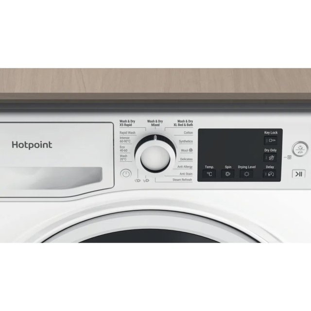 Hotpoint NDB8635WUK 8kg/6kg 1400 Spin Washer Dryer - White