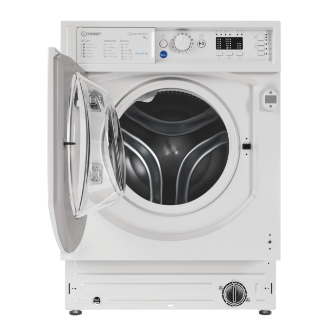 Indesit BI WMIL 91485 U WMIL91485U 9kg 1400 Spin Built in Washing Machine - White