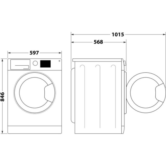 Indesit CYDC82BBGLUK 8kg Condenser Tumble Dryer