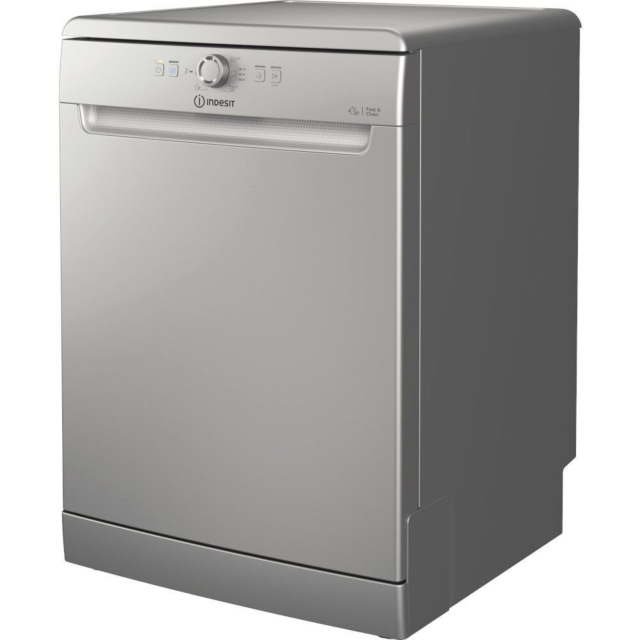 Indesit D2F HK26 S UK D2FHK26SUK 60cm Dishwasher - Silver- 14 Place Setting