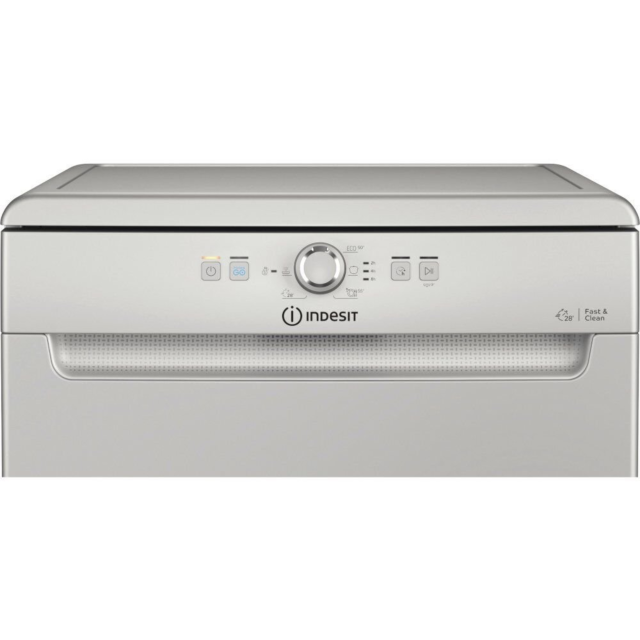 Indesit D2F HK26 S UK D2FHK26SUK 60cm Dishwasher - Silver- 14 Place Setting