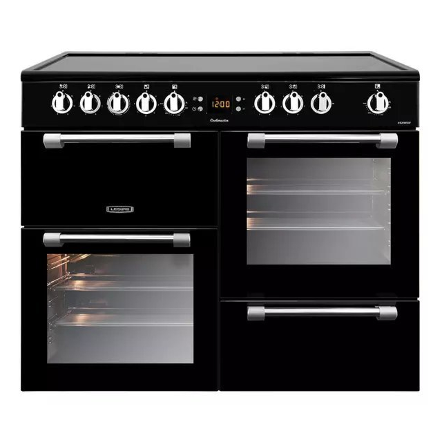 Leisure CK100C210K Electric Ceramic Range Cooker - Black