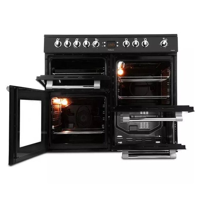 Leisure CK100C210K Electric Ceramic Range Cooker - Black