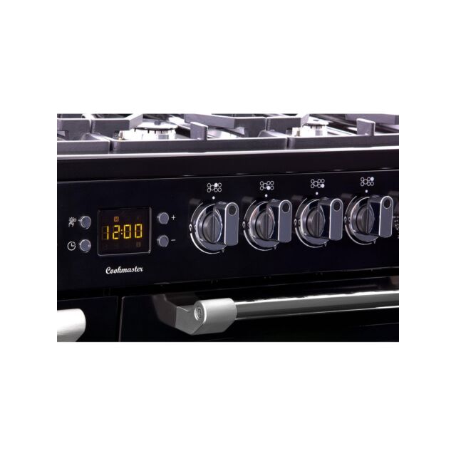 Leisure CK100F232K 100cm Dual Fuel Range Cooker with Seven Gas Burners - Black