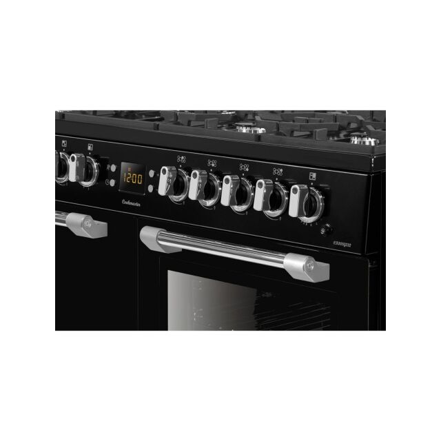 Leisure CK100F232K 100cm Dual Fuel Range Cooker with Seven Gas Burners - Black