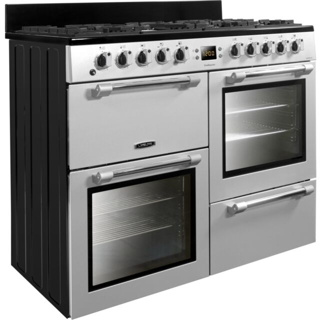 Leisure CK100F232S 100cm Dual Fuel Range Cooker with Seven Gas Burners - Silver