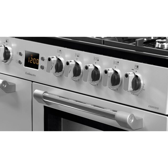 Leisure CK100F232S 100cm Dual Fuel Range Cooker with Seven Gas Burners - Silver