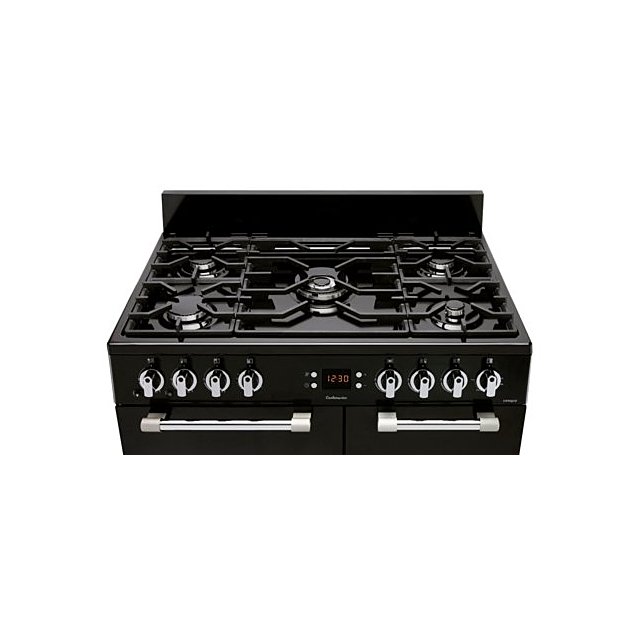 Leisure CK90G232K 90cm Gas Rangecooker with Double Oven and Gas Hob - Black