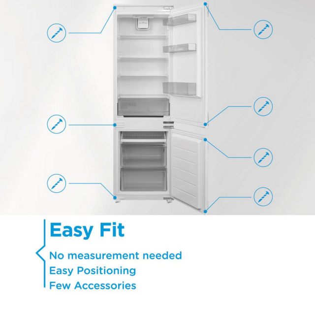 Midea MDRE379FGE01D 54cm 70/30 Built-In Fridge Freezer