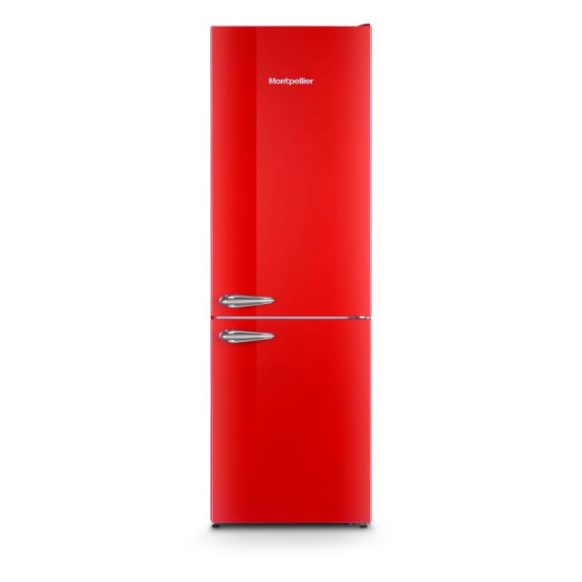 Montpeliier MAB386ER 59.5cm 60/40 No Frost Fridge Freezer - Red