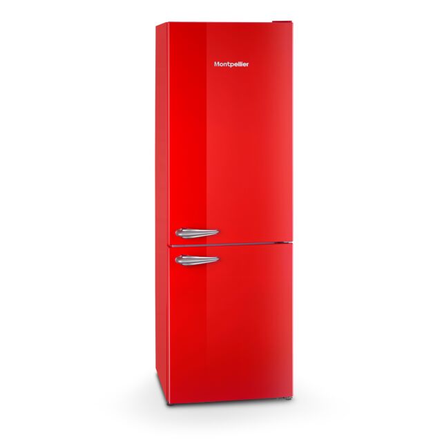 Montpeliier MAB386ER 59.5cm 60/40 No Frost Fridge Freezer - Red