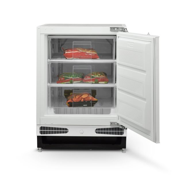 Montpellier MBUF96 59.5cm Integrated Built-Under Freezer - White