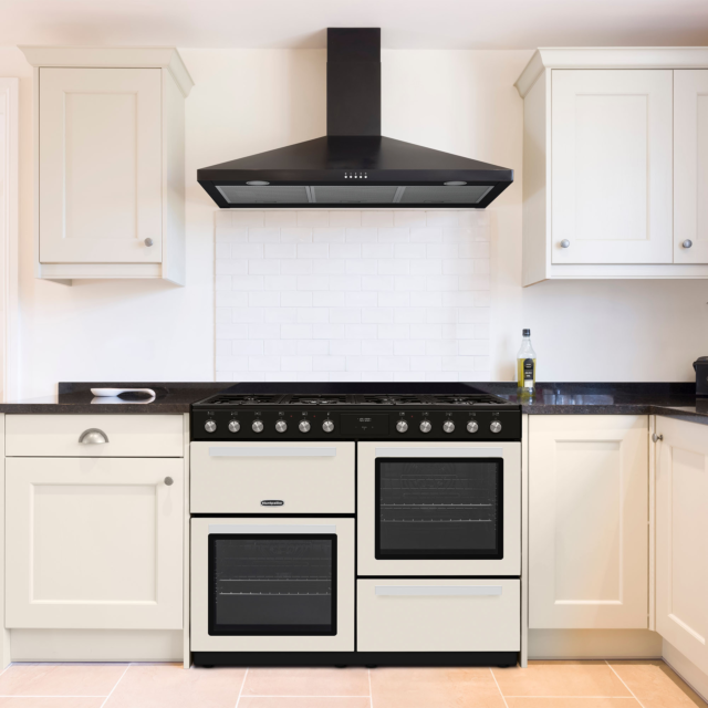 Montpellier MDFRC100C Cream 100cm Dual Fuel Cooker