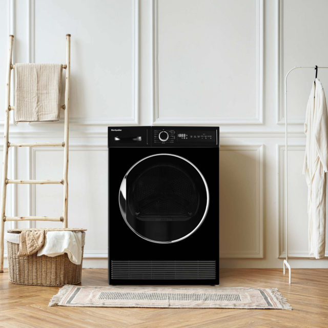 Montpellier MTDC8SDK 8kg Condenser Sensor Dry Tumble Dryer in Black