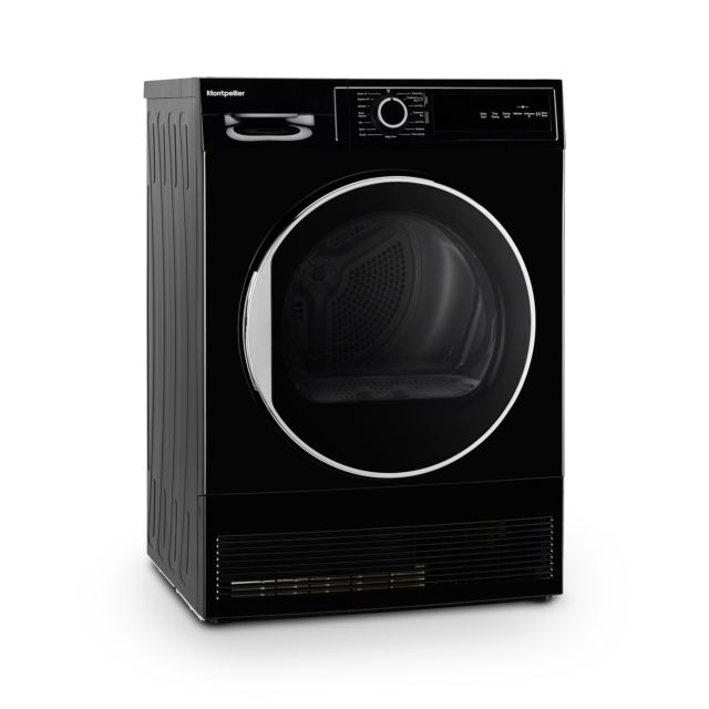 Montpellier MTDC8SDK 8kg Condenser Sensor Dry Tumble Dryer in Black