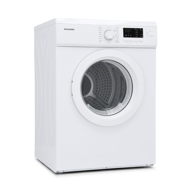Montpellier MVSD7W 7kg Vented Sensor Tumble Dryer - White