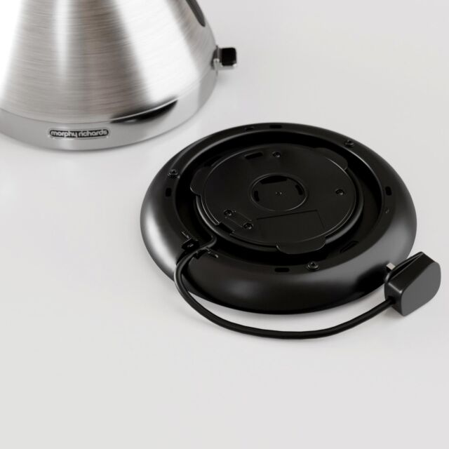 Morphy Richards 100130 1.5 Litres Venture Pyramid Rapid Boil Kettle - Brushed Stainless Steel
