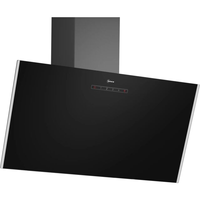 Neff D83IDK1S0B 80Cm Black Glass Angled Hood