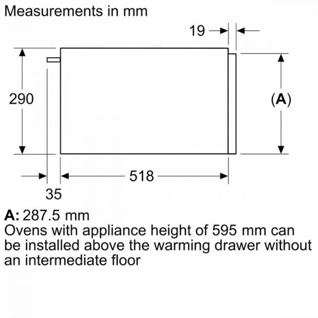 NEFF N34HA11N1B Built In Warming Drawer - Stainless Steel