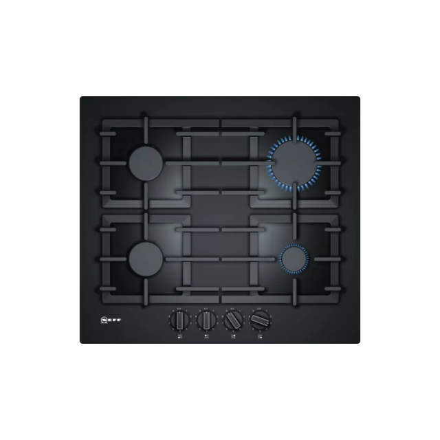Neff T26CS49S0 N70 60cm Tempered Glass Gas Hob