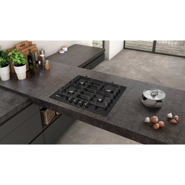 Neff T26CS49S0 N70 60cm Tempered Glass Gas Hob