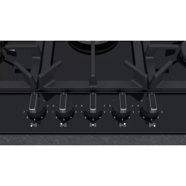 Neff T27DS59S0 N70 75cm Black Enamel Gas Hob
