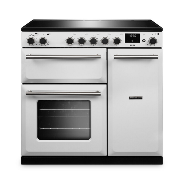 Rangemaster AURA90EIP 90cm White Induction Cooker