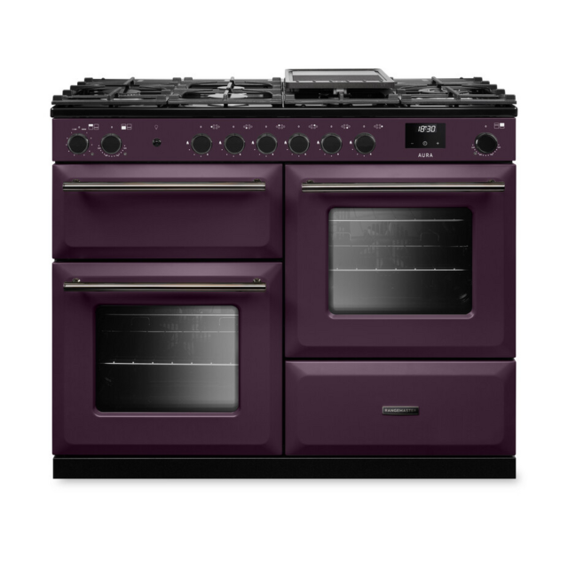 Rangemaster AURO110DF/19314 110cm Dual Fuel Cooker Plum