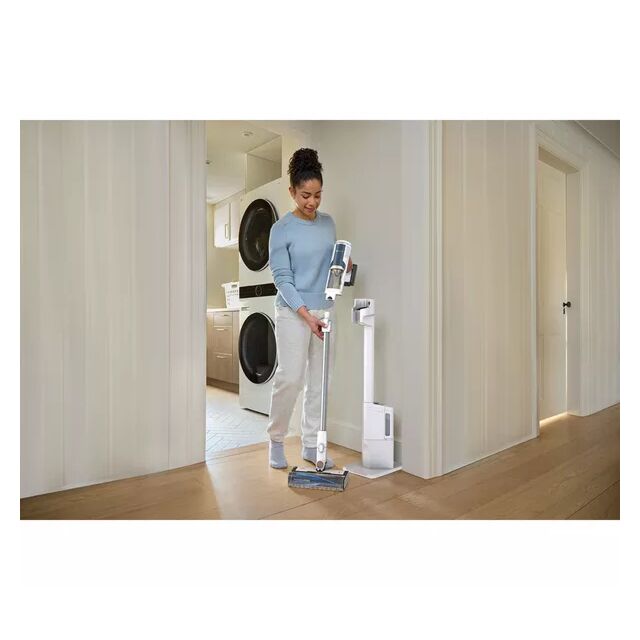 Shark BU3521UK Clean & Empty Cordless Vacuum Cleaner & Auto-Empty System - 40 Minutes Run Time - White